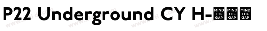 P22 Underground CY H字体转换 P22 Underground CY H字体转换